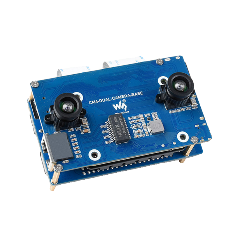 Raspberry Pi Compute Module 4 Dual Camera Board - Papan Ekspansi Penglihatan Binokular Raspberry PI